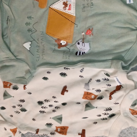 0-3 months 7 short sleeve baby boy  onesies - Picture 5 of 10